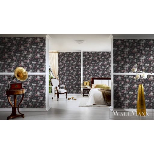 AS CREATION Mata Hari 38095-2 fekete barokk tapéta