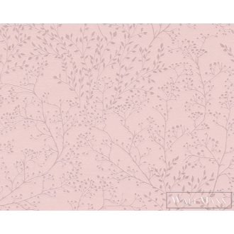   AS CREATION Trendwall 2 2024 38100-2 rózsaszín levélmintás tapéta
