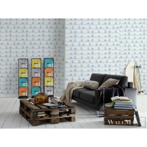 AS CREATION Little Love 38113-1 kék elefánt-os tapéta