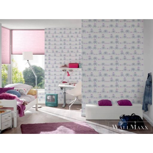 AS CREATION Little Love 38113-2 kék elefánt-os tapéta