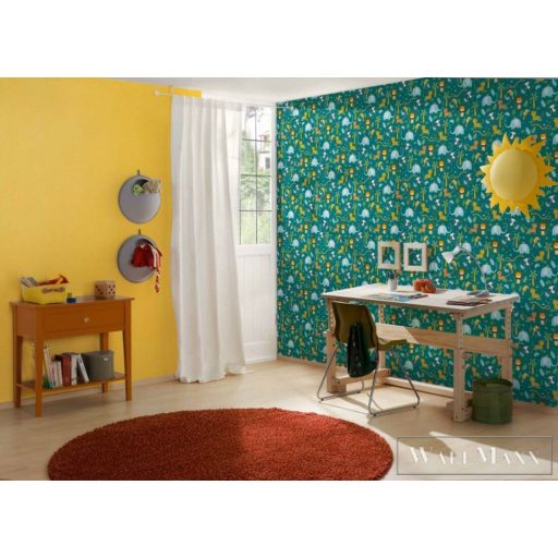 AS CREATION Little Love 38115-1 kék szafari-s tapéta