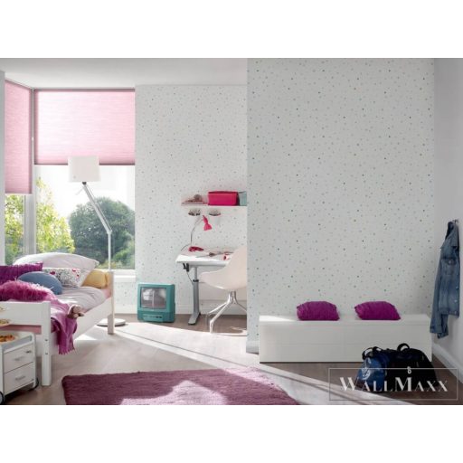 AS CREATION Little Love 38116-1 kék pöttyös tapéta