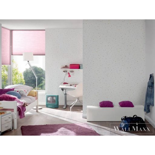 AS CREATION Little Love 38116-2 kék pöttyös tapéta