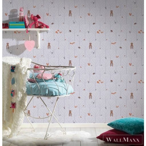 AS CREATION Little Love 38119-1 bézs maci-s tapéta