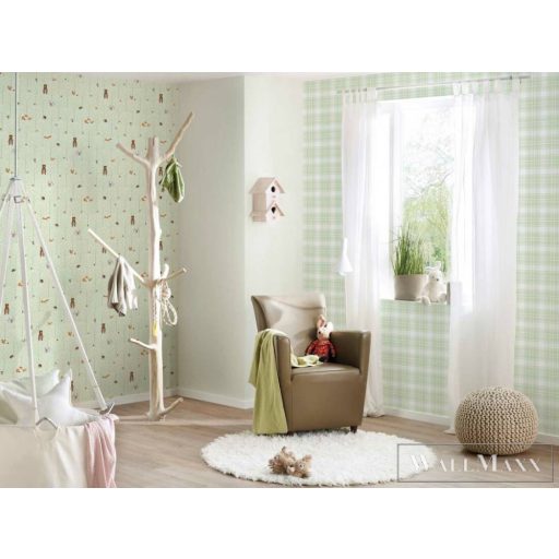 AS CREATION Little Love 38119-2 barna maci-s tapéta