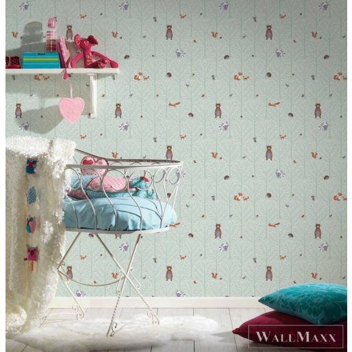 AS CREATION Little Love 38119-2 barna maci-s tapéta