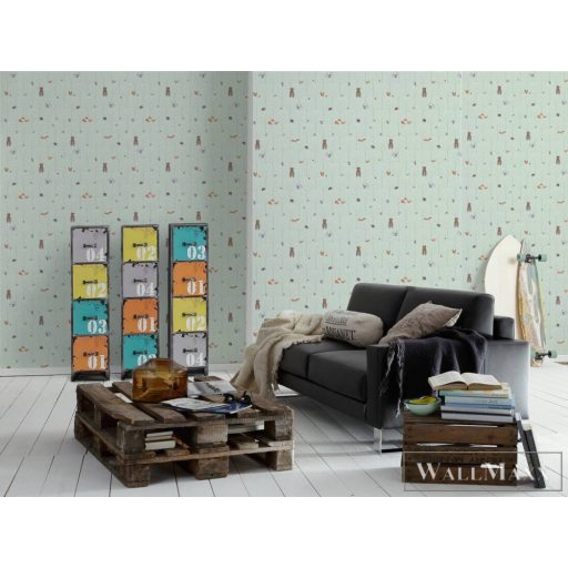 AS CREATION Little Love 38119-2 barna maci-s tapéta