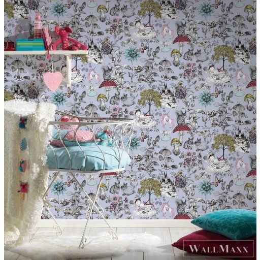 AS CREATION Little Love 38120-2 bézs egyszarvú-s tapéta