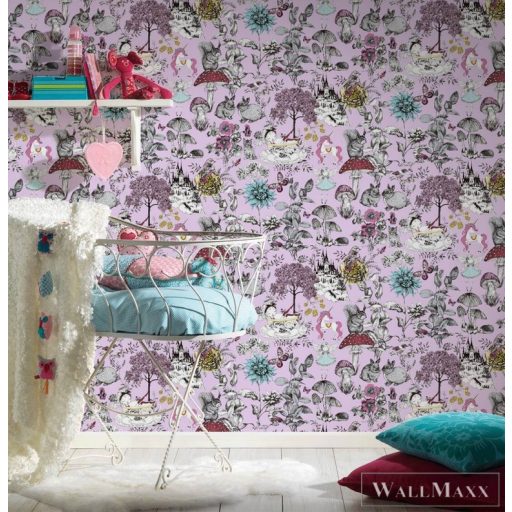 AS CREATION Little Love 38120-3 rózsaszín tündér-es tapéta