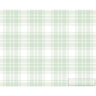 AS CREATION Little Love 38122-2 zöld kockás tapéta