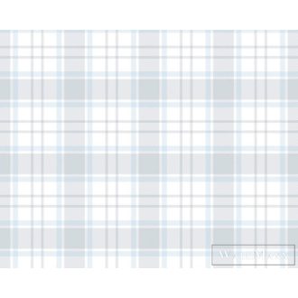 AS CREATION Little Love 38122-3 kék kockás tapéta