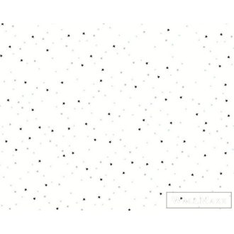   AS CREATION Little Love 38123-1 fehér alapon csillag mintás tapéta