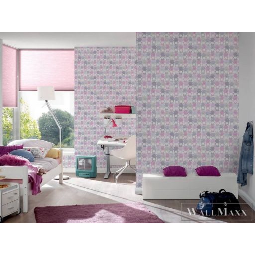 AS CREATION Little Love 38129-2 rózsaszín pandá-s tapéta