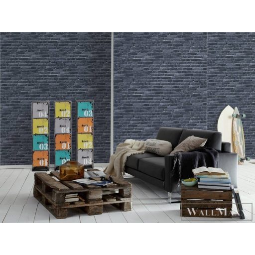 AS CREATION Little Love 38133-1 sötét tégla mintás tapéta