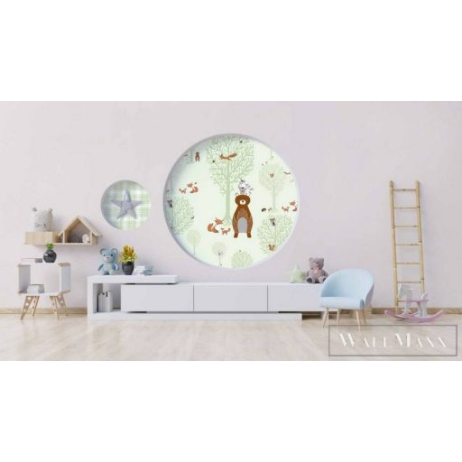 AS CREATION Little Love 38134-2 barna erdő-s tapéta