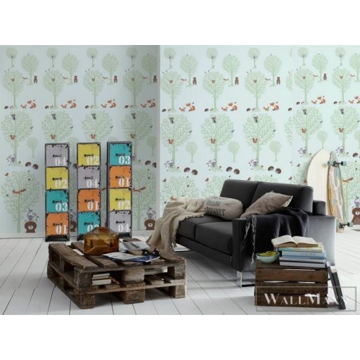 AS CREATION Little Love 38134-2 barna erdő-s tapéta