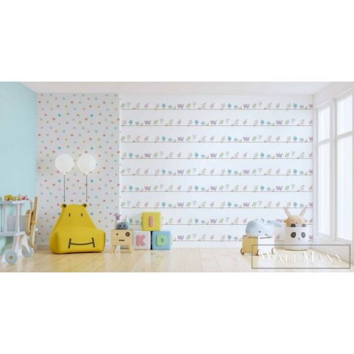 AS CREATION Little Love 38137-1 színes madar-as tapéta