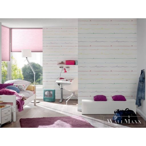 AS CREATION Little Love 38140-1 kék szivecské-s tapéta