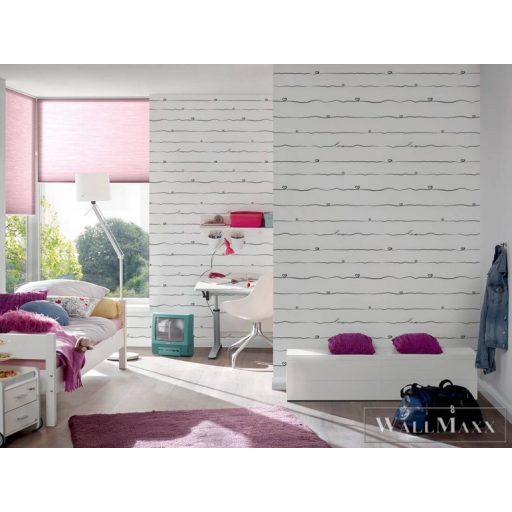 AS CREATION Little Love 38140-3 fehér szivecské-s tapéta