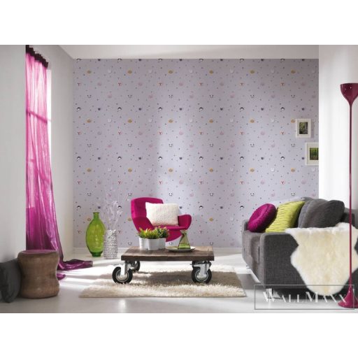 AS CREATION Little Love 38143-1 színes csillag-os tapéta