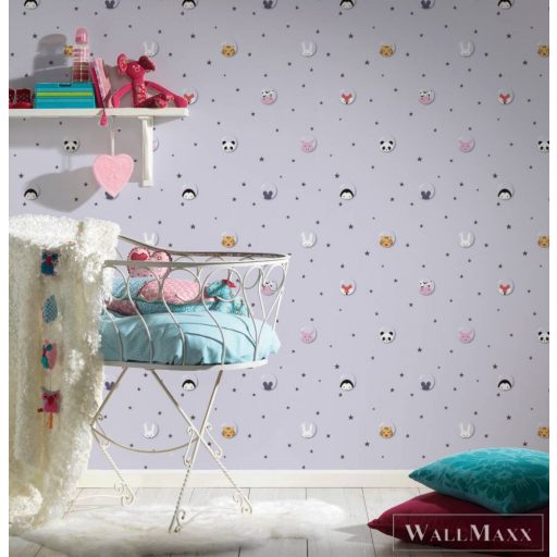 AS CREATION Little Love 38143-1 színes csillag-os tapéta