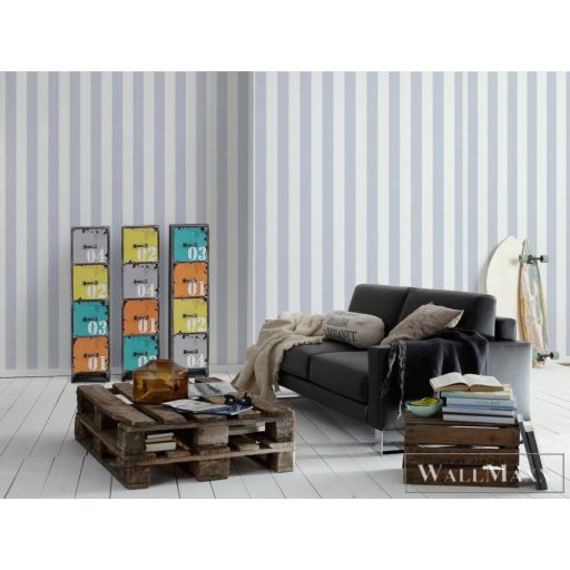 AS CREATION Little Love 38148-3 fehér csíkos tapéta