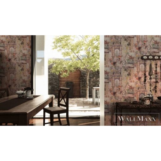 AS CREATION Dream Flowery 38174-2 színes indiai életkép tapéta india motívum falfestmény