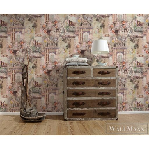 AS CREATION Dream Flowery 38174-2 színes indiai életkép tapéta india motívum falfestmény