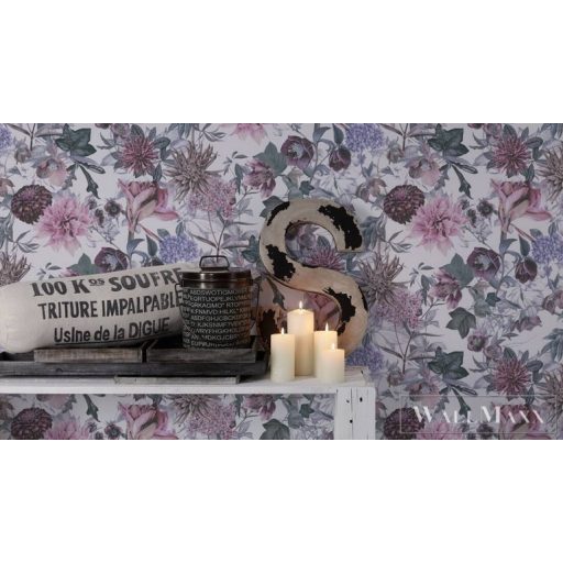 AS CREATION Dream Flowery 38175-2 zöld virágos tapéta