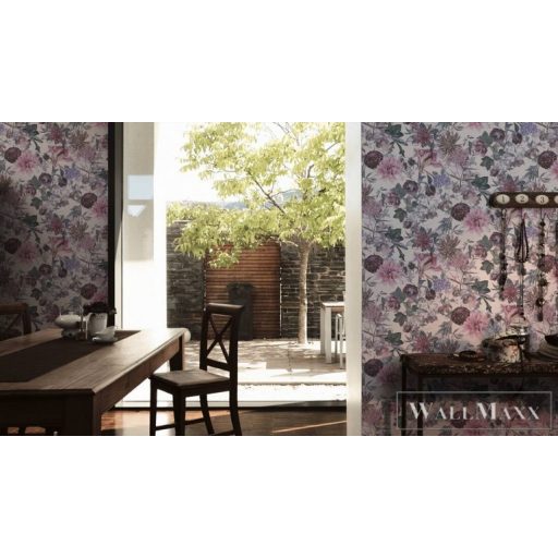 AS CREATION Dream Flowery 38175-2 zöld virágos tapéta