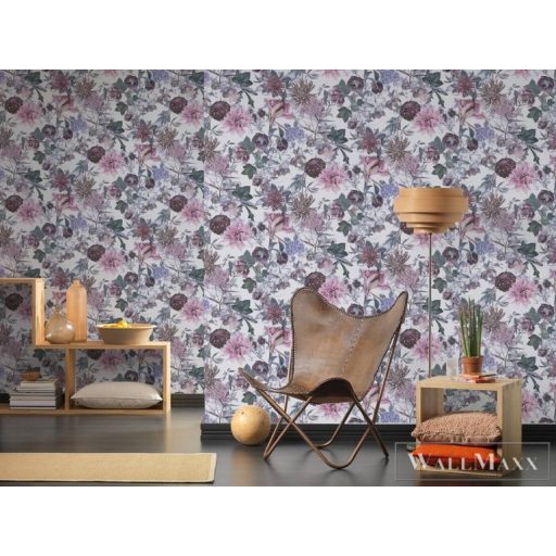 AS CREATION Dream Flowery 38175-2 zöld virágos tapéta