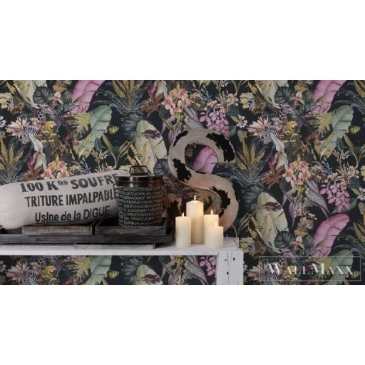 AS CREATION Dream Flowery 38176-1 afrika motívumos tapéta dzsungel zebra papagáj halak