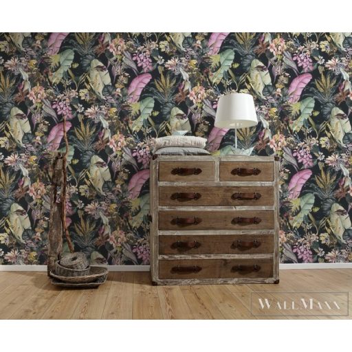 AS CREATION Dream Flowery 38176-1 afrika motívumos tapéta dzsungel zebra papagáj halak