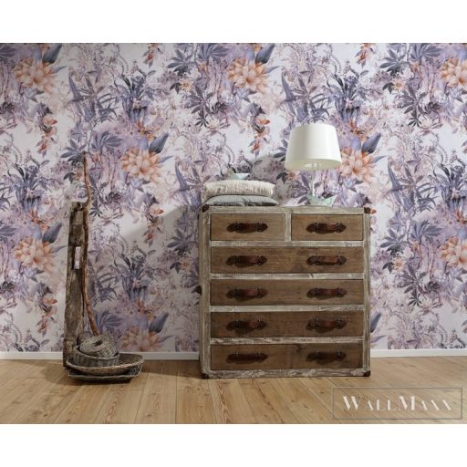AS CREATION Dream Flowery 38177-2 lila virágos tapéta