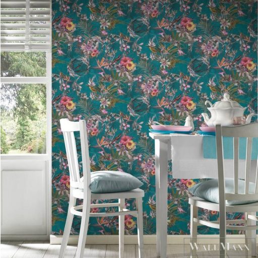 AS CREATION Dream Flowery 38178-3 kék virágos tapéta