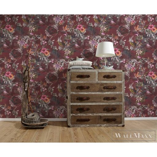 AS CREATION Dream Flowery 38178-5 piros virágos tapéta