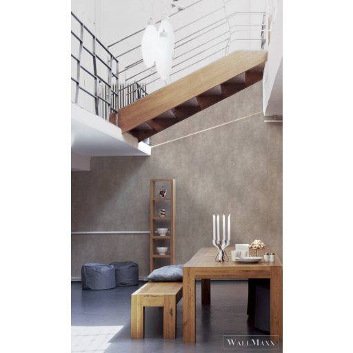 AS Creation Titanium 3 38195-3 barna Fém-hatású Uni tapéta