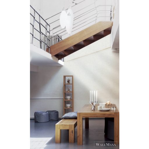 AS Creation Titanium 3 38197-3 szürke, fémhatású, fehér Fém-hatású Uni tapéta