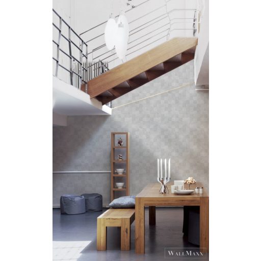 AS Creation Titanium 3 38200-3 szürke Fém-hatású Modern tapéta