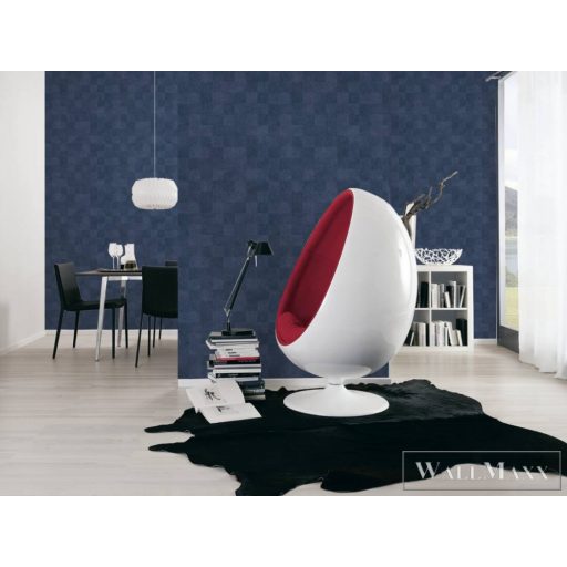 AS Creation Titanium 3 38200-5 kék Fém-hatású Modern tapéta