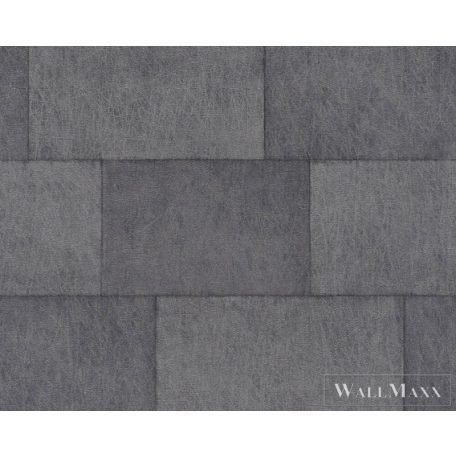 AS Creation Titanium 3 38201-6 fekete, szürke Fém-hatású Modern tapéta