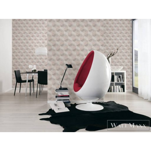 AS Creation Titanium 3 38202-1 bézs, barna, krémszínű Tér-hatású 3D-mintás Grafikus tapéta