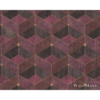   AS Creation Titanium 3 38202-5 piros Tér-hatású 3D-mintás Grafikus tapéta