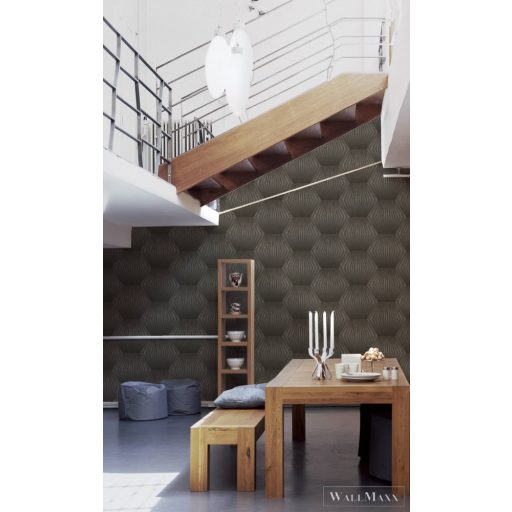 AS Creation Titanium 3 38204-2 barna Tér-hatású 3D-mintás Grafikus tapéta