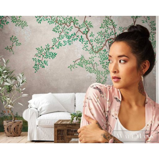 AS CREATION The Wall 38233-1 barna erdő mintás grafikus digitális panel