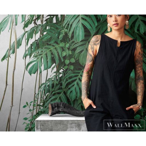 AS CREATION The Wall 38241-1 zöld filodendron mintás grafikus digitális panel