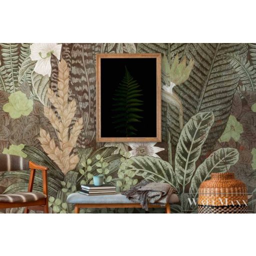 AS CREATION The Wall 38243-1 barna pálma mintás grafikus digitális panel