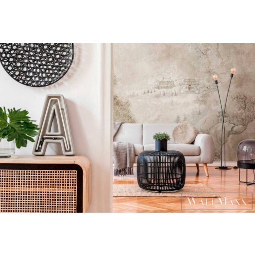 AS CREATION The Wall 38247-1 bézs kínai mintás grafikus digitális panel