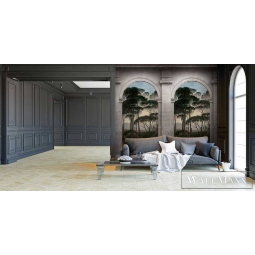 AS CREATION The Wall 38249-1 zöld római mintás klasszikus digitális panel