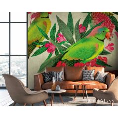   AS CREATION The Wall 38254-1 zöld papagáj mintás grafikus digitális panel